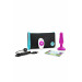 Анальна пробка з вібрацією b-Vibe Novice Plug Fuchsia, рожева