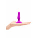 Анальна пробка з вібрацією b-Vibe Novice Plug Fuchsia, рожева