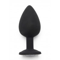 Анальна пробка Toy Joy Diamond Booty Jewel з кристалом, чорний, Large