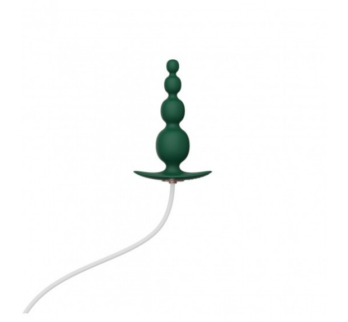 Анальный плаг с вибрацией Qingnan No.8 Mini Vibrating Anal Beads Green