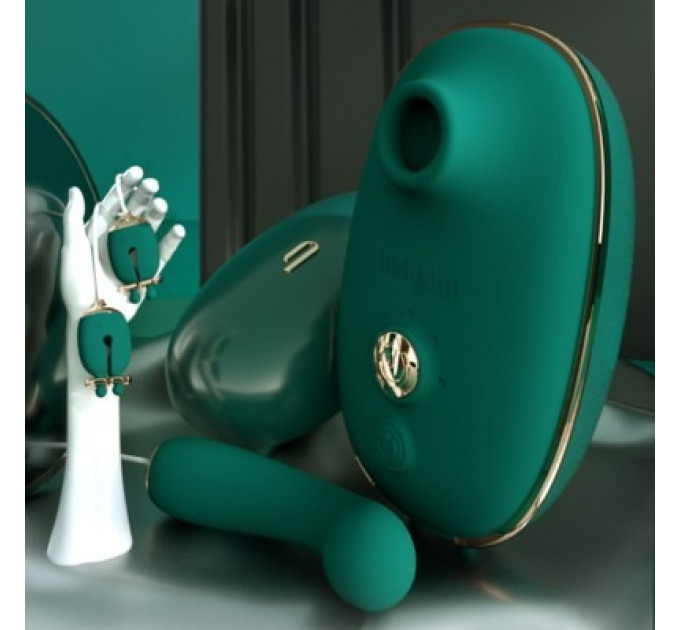 Анальный плаг с вибрацией Qingnan No.8 Mini Vibrating Anal Beads Green