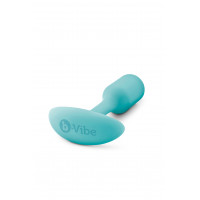 Бесшовная силиконовая анальная пробка с утяжелением B-Vibe - Snug Plug 1 зеленая