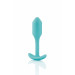 Бесшовная силиконовая анальная пробка с утяжелением B-Vibe - Snug Plug 1 зеленая