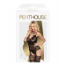 Эротичный комбинезон Penthouse с элементами цветочного кружева, черный, XL