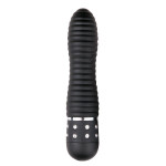 Вибратор ребристый Love Diamond Vibrator черный, 11.4 см