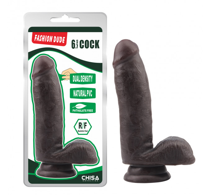 Фаллоимитатор коричневый Chisa Fashion Dude 6.7 Cock