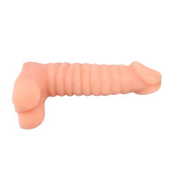Фаллоимитатор с хребтом Chisa Real Touch XXX Flexible Cock No.02, бежевый