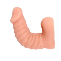 Фаллоимитатор с хребтом Chisa Real Touch XXX Flexible Cock No.02, бежевый