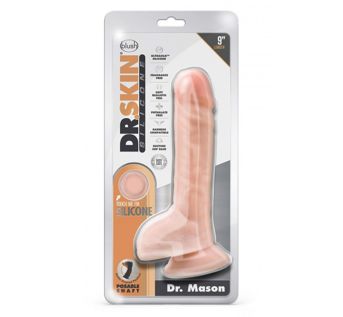 Фаллоимитатор DR. SKIN SILICONE DR. MASON 22,8 см