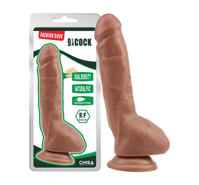 Фаллоимитатор на присоске CHISA DILDO DUAL DENSITY FASHION DUDE 23 X 4.3 CM LATIN