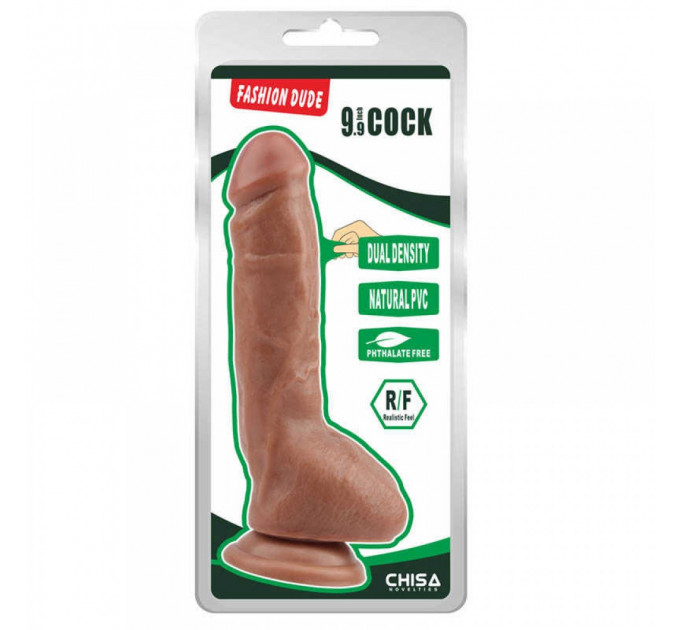 Фаллоимитатор на присоске CHISA DILDO DUAL DENSITY FASHION DUDE 23 X 4.3 CM LATIN
