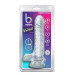 Фаллоимитатор реалистичный на присоске Blush B Yours прозрачный, 22.8 х 4.4 см