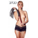 Флоггер кожанный ZADO Tools Leather Flogger, черно-красный
