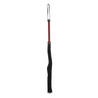 Флогер шкіряний ZADO Tools Leather Flogger, чорно-червоний