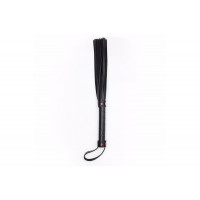 Флоггер с красным сердцем DS Fetish Flogger black with red heart