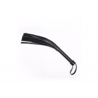 Флоггер с красным сердцем DS Fetish Flogger black with red heart