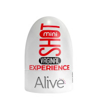 Карманный мастурбатор в виде вагины Alive Mini Shot Experience бежевый