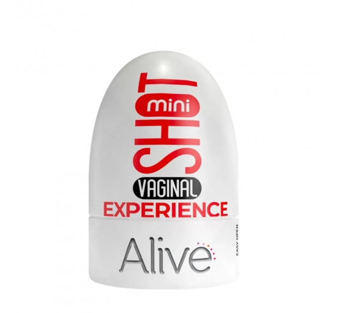 Кишеньковий мастурбатор у вигляді вагіни Alive Mini Shot Experience бежевий