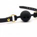 Кляп из силикона и итальянской кожи Breathable Small Ball Gag UPKO