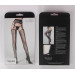 Колготки имитирующие чулки с бесшовными пажами Star Night Pantyhose черный, XS-M