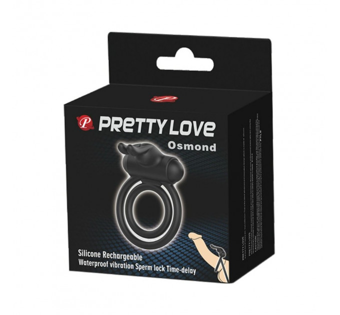 Кільце ерекційне з вібрацією Pretty Love Osmond, подвійне