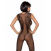 Комбинезон Obsessive c рисунком крыльев Bodystocking N112, черный, S\M