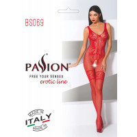 Комбінезон сітка з відкритим доступом BS069 red