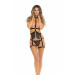 Портупея с кисточками RASSEL TASSLE 2PC HARNESS SET BLACK, OS