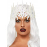 Корона із кристалами Glitter Die Cut Jeweled Crown від Leg Avenue, біла