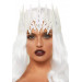 Корона із кристалами Glitter Die Cut Jeweled Crown від Leg Avenue, біла
