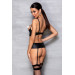 Корсет с открытым бюстом JANNIES CORSET black S/M - Passion