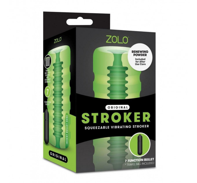Мастурбатор с вибропулей ZOLO ORIGINAL SQUEEZABLE VIBR. STROKER