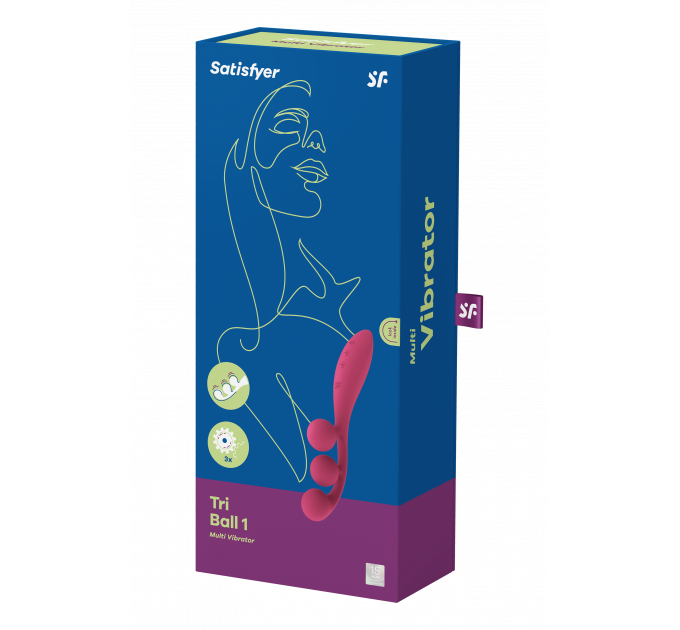 Мультивибратор SATISFYER TRI BALL 1 RED
