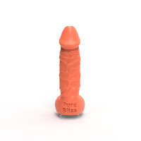 Мыло член на присоске Pure Bliss BIG коралловое, 18 см