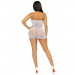 Мини платье в стразах Leg Avenue, белый O\S