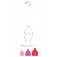 Набор вагинальных шариков Mae B Pelvic Floor Exercise Kegel Balls - Red