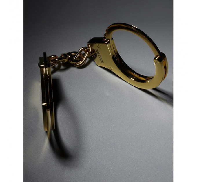 Наручники металлические позолоченные массивные Lockink