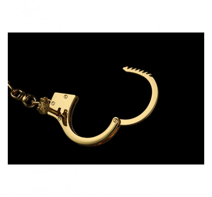 Наручники металлические позолоченные массивные Lockink