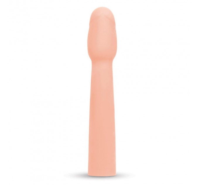 Насадка на пенис Size-Up Penis Entender с 3 эрекционными кольцами в наборе, бежевая