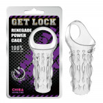 Насадка Chisa Get Lock з петлею для мошонки, прозора