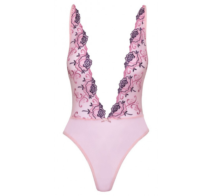 Нежное розовое боди с глубоким вырезом Kissable S/M