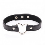 Ошейник DS Fetish Collar with heart black