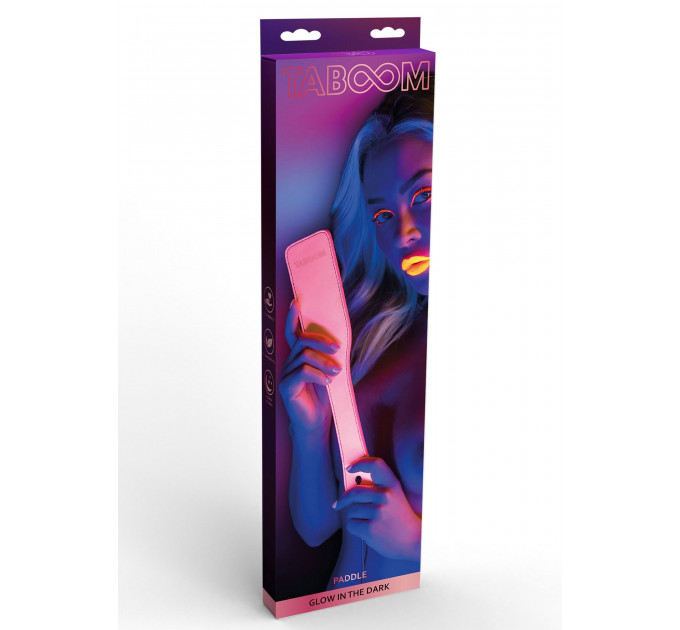 Паддл Taboom Glow In the Dark, светится в темноте, розовый, 32 см