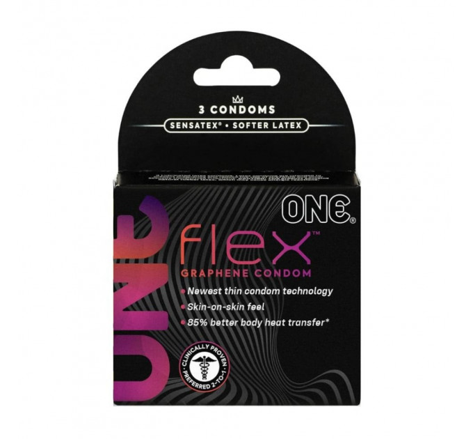 Презервативы ультратонкие ONE Flex (цена за упаковку 3 шт)