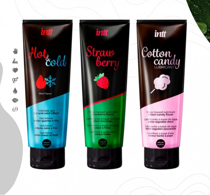 Съедобный лубрикант со вкусом клубники INTT Strawberry Lubrificant