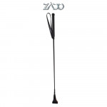 Стек Zado Leather Crop с мягким кожаным наконечником, черный