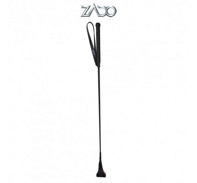Стек Zado Leather Crop с мягким кожаным наконечником, черный
