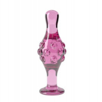 Скляна Анальна пробка 4.5" Glass Romance Dildo Pink