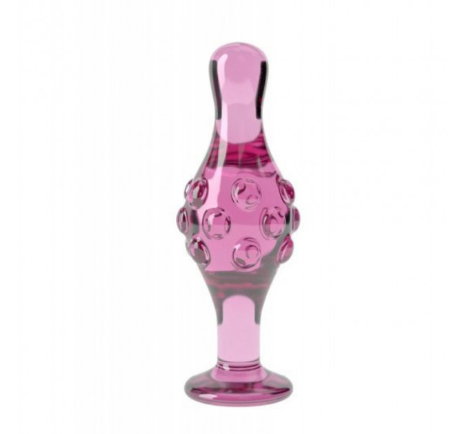Стеклянная Анальная пробка 4.5 " Glass Romance Dildo Pink