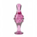 Стеклянная Анальная пробка 4.5 " Glass Romance Dildo Pink